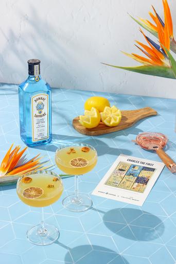 refrehsing cocktail with lovely florals refrehsing cocktail with lovely florals